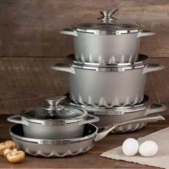 Kitchen Center Batería mont blanc 9 pzs oferta