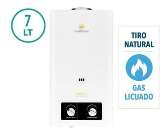 Easy Calefont tiro natural 7 lt gas licuado essential 7 eco mademsa oferta