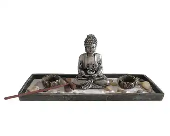 Easy Figura decorativa jardín zen buda sentado outzen. oferta
