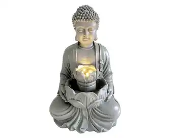 Easy Fuente agua buda sentado led outzen oferta
