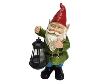 Easy Figura decorativa gnomo con farol outzen. oferta