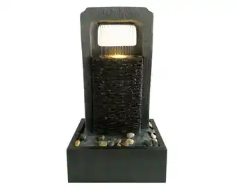 Easy Fuente agua pared piedras led outzen oferta
