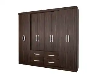 Easy Clóset 8 puertas 4 cajones patagonia tabaco m+design oferta