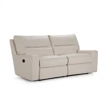Rosen Sofá reclinable tolstoi 3 cuerpos manual cuero madrás oferta