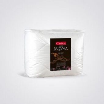 Colchones Celta Plumón paloma 220 hilos liso color blanco 2 plazas c/fundas oferta