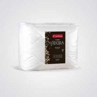 Colchones Celta Plumón isidora 180 hilos liso color blanco 1,5 plazas c/funda oferta