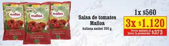 Unimarc Salsa de Tomates Malloa 3 x 200g oferta