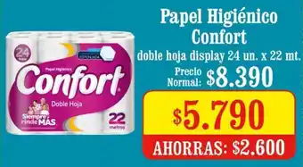Unimarc Papel Higiénico Confort 24 un x 22m oferta