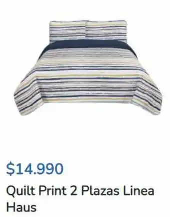 Super Bodega a Cuenta Quilt Print 2 Plazas Linea Haus oferta