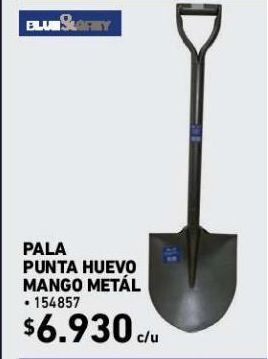 Construmart Pala punta huevo mango metál oferta