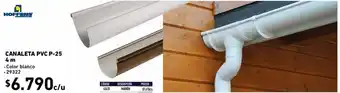 Construmart Canaleta pvc p-25 4 m oferta