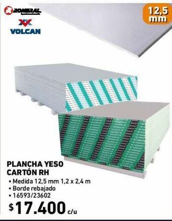 Construmart Plancha yeso cartón rh oferta