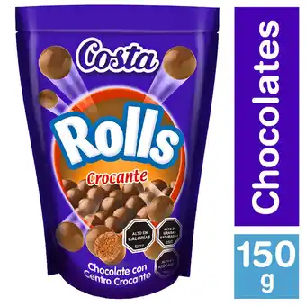 Unimarc Chocolate Rolls Costa crocantes 150 g oferta