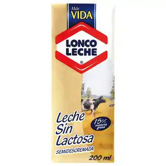 Unimarc Leche semidescremada sin lactosa Loncoleche 200 ml oferta