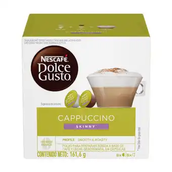 Unimarc Cápsulas Nescafé Dolce Gusto cappuccino skinny 16 un oferta