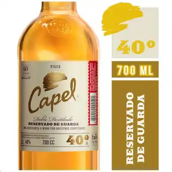 Unimarc Pisco Capel reservado de guarda 40° botella 700 cc oferta