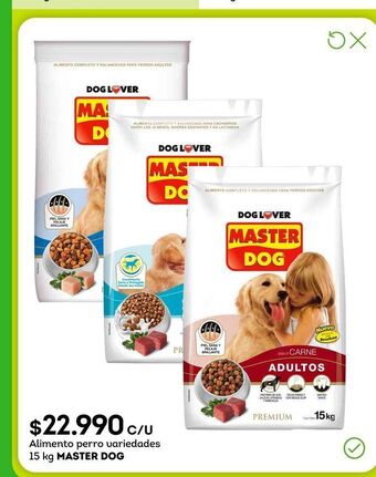 Tottus Alimento perro variedades 15 kg master dog oferta