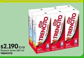 Tottus Sixpack leche 200 ml trencito oferta