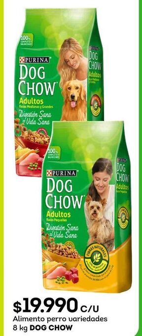 Tottus Alimento perro variedades 8 kg dog chow oferta