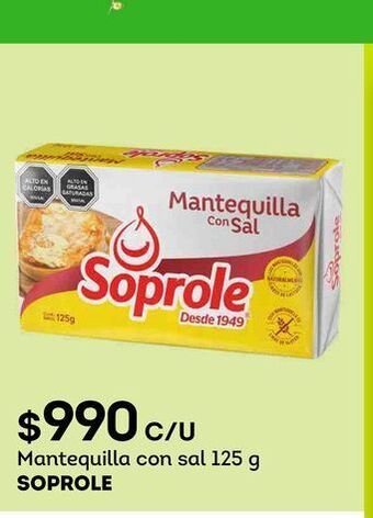 Tottus Mantequilla con sal 125 g soprole oferta