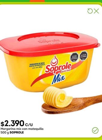 Tottus Margarina mix con matequilla 500 g soprole oferta