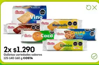Tottus Galletas variedades sabores 125-140-160 g costa oferta