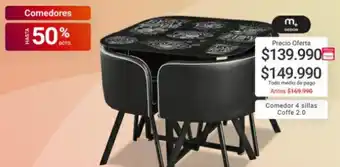 Easy Comedor 4 Sillas Coffe 2.0 oferta