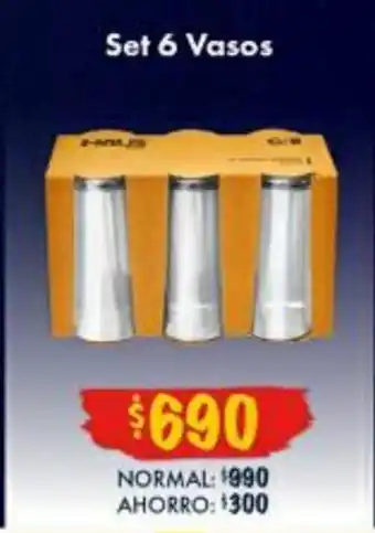 Set 6 Vasos