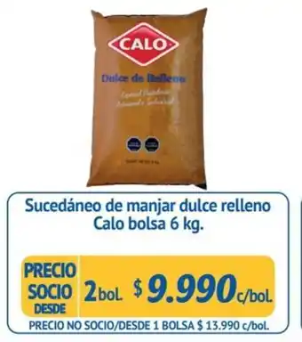 Alvi Sucedáneo de Manjar Dulce Relleno Calo 2 x 6kg oferta