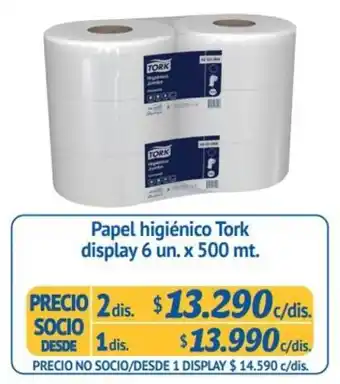 Alvi Papel Higiénico Tork Display 2 x 6 x 500m oferta
