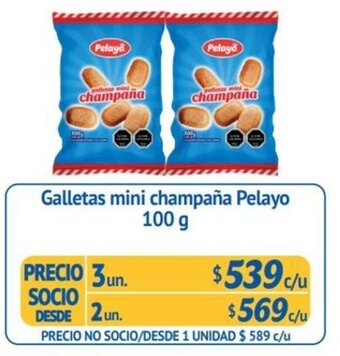 Alvi Galletas Mini Champaña Pelayo 3 x 100g oferta