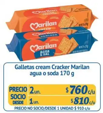 Alvi Galletas Cream Cracker Marilan Agua o Soda 2 x 170g oferta