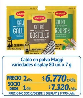 Alvi Caldo en Polvo Maggi Variedades Display 2 x 80 x 7g oferta