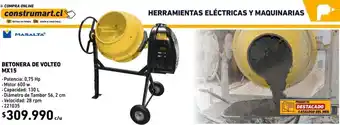 Construmart Betonera de Volteo MX15 oferta