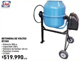 Construmart Betonera de Volteo BT200 oferta
