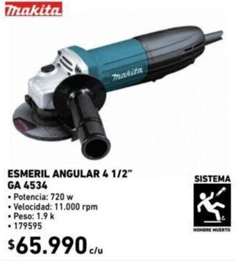 Construmart Esmeril Angular 4 1/2" GA 4534 oferta