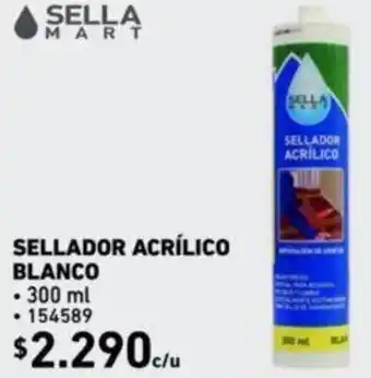 Construmart Sella Mart Sellador Acrílico Blanco 300ml oferta