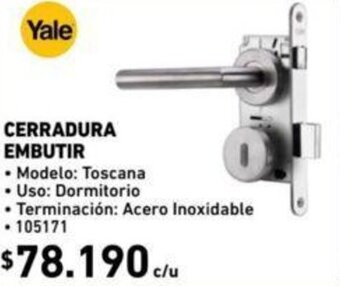 Construmart Yale Cerradura Embutir oferta