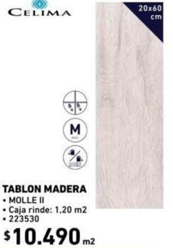 Construmart Tablon Madera 1.20 m2 oferta