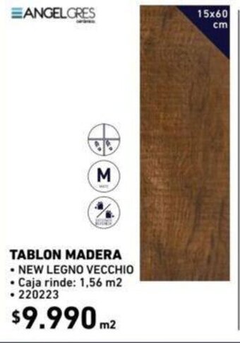 Construmart Tablon Madera 1,56 m2 oferta