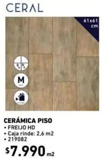 Construmart Cerámica Piso 2,6 m2 oferta