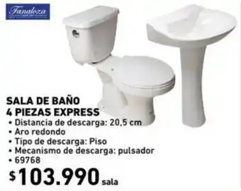 Construmart Sala de Baño 4 Piezas Express 20,5cm oferta