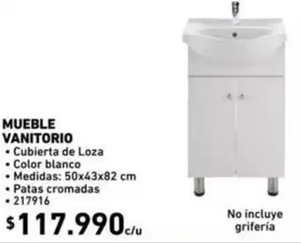 Construmart Muebles Vanitorio 50x43x82cm oferta