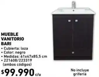 Muebles Vanitorio 61x47x85,5cm