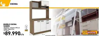 Construmart Mueble Cocina Yasmin 123x51x190cm oferta