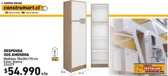 Construmart Despensa Isis Amendoa 50x38x170cm oferta