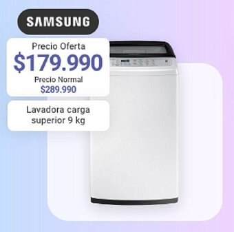 Easy Samsung Lavadora Carga Superior 9kg oferta
