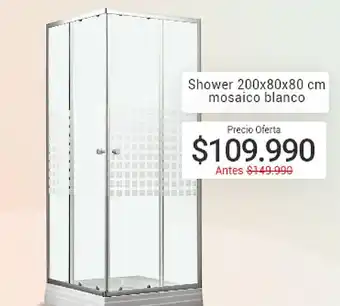 Easy Shower Mosaico Blanco 200 x 80 x 80cm oferta