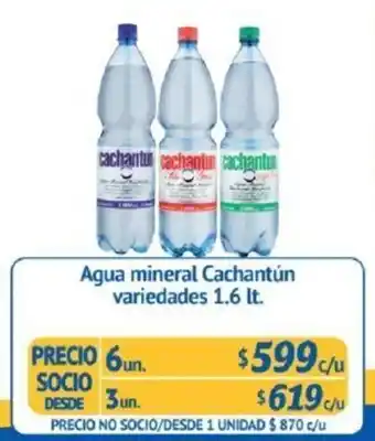 Alvi Agua Mineral Cachantún 6 x 1.6lt oferta