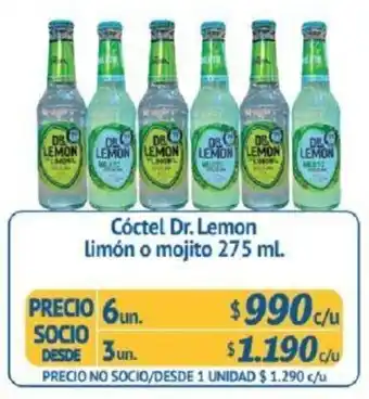 Alvi Cóctel Dr. Lemon Limón o Mojito 6 x 275ml oferta